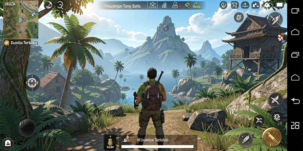 Tampilan menarik dari gameplay 369ZK di dunia Open World.