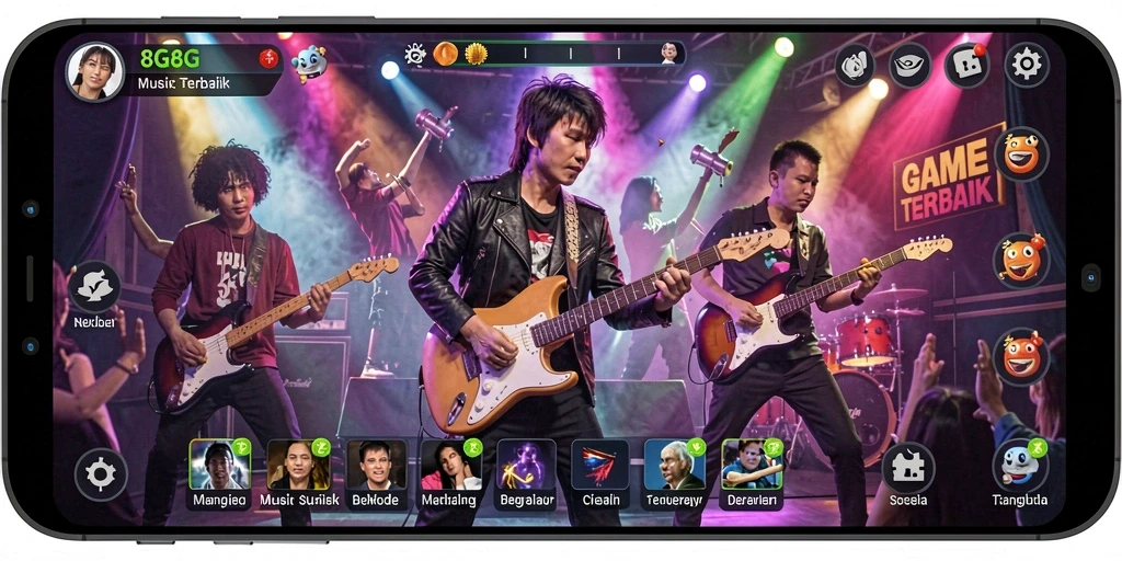 Tampilan gameplay seru dan interaktif di 8G8G.