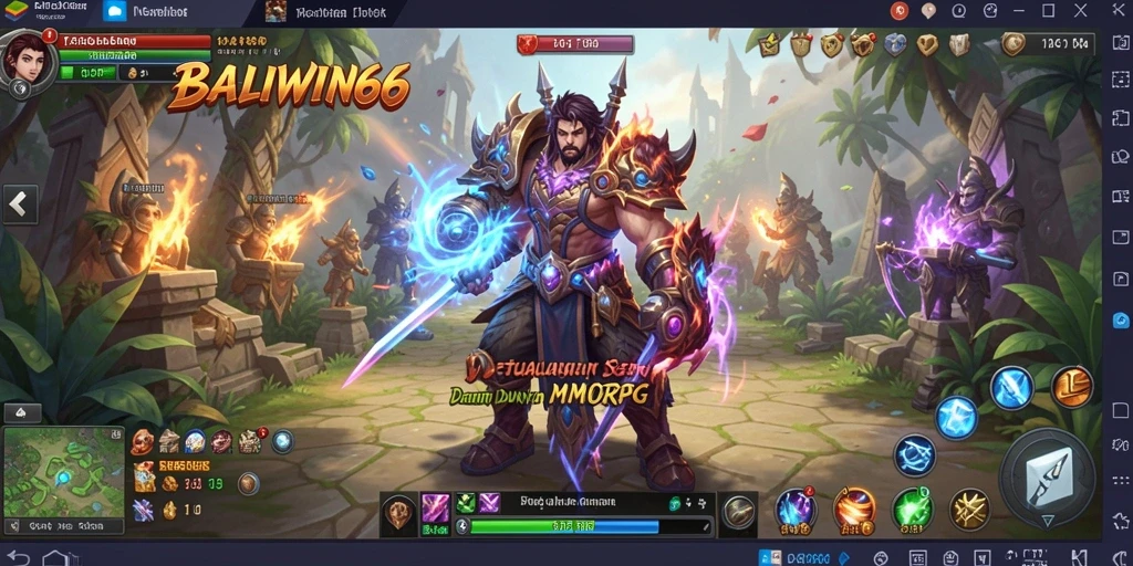 Tampilan gameplay seru dalam dunia MMORPG BALIWIN66.