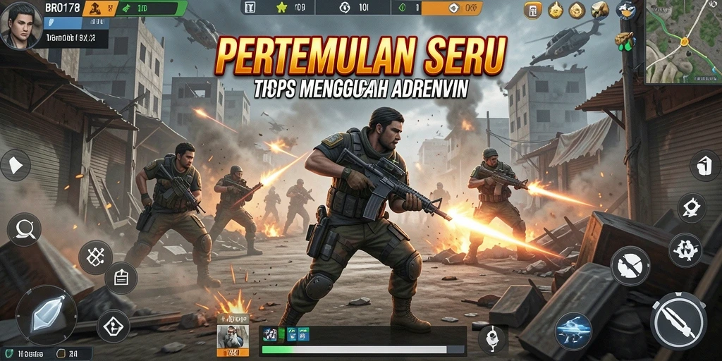 Gameplay tunggal BRO178 dalam aksi berperang yang mendebarkan.