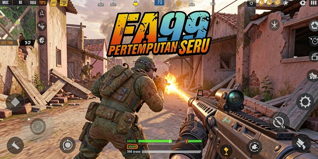 Tangkapan layar mendebarkan dari pertarungan intens di FA99.