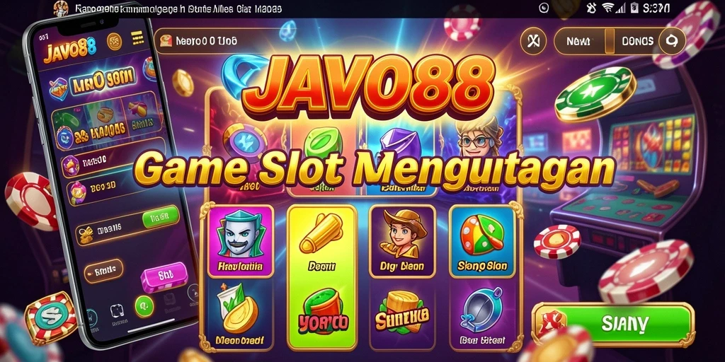 Tampilan gameplay seru dengan berbagai tema slot yang menarik.