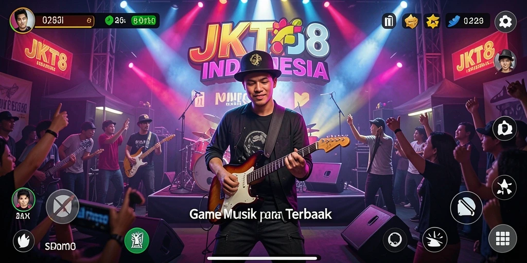 Tampilan menarik dari gameplay JKT8 yang memanjakan telinga.