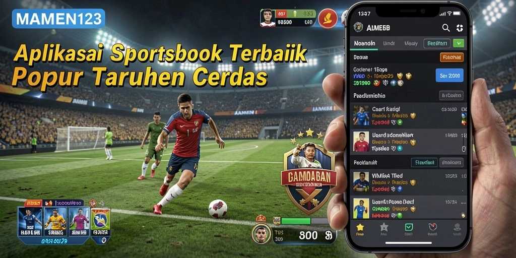 Tampilan antarmuka MAMEN123 dengan opsi taruhan sportsbook yang menarik.
