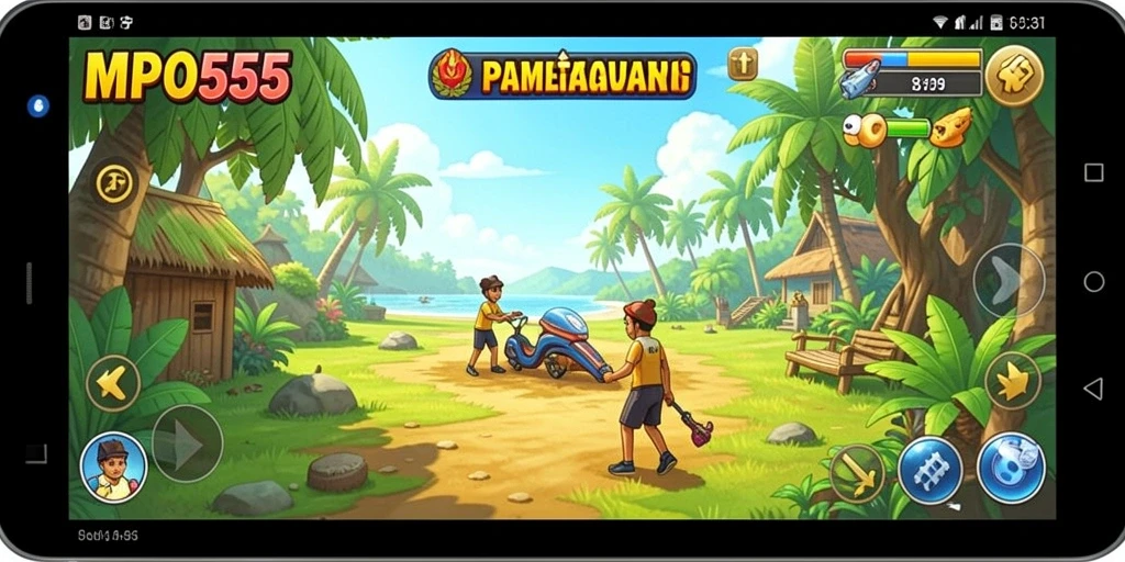 Tampilan menarik dari gameplay MPO555 yang seru dan santai.