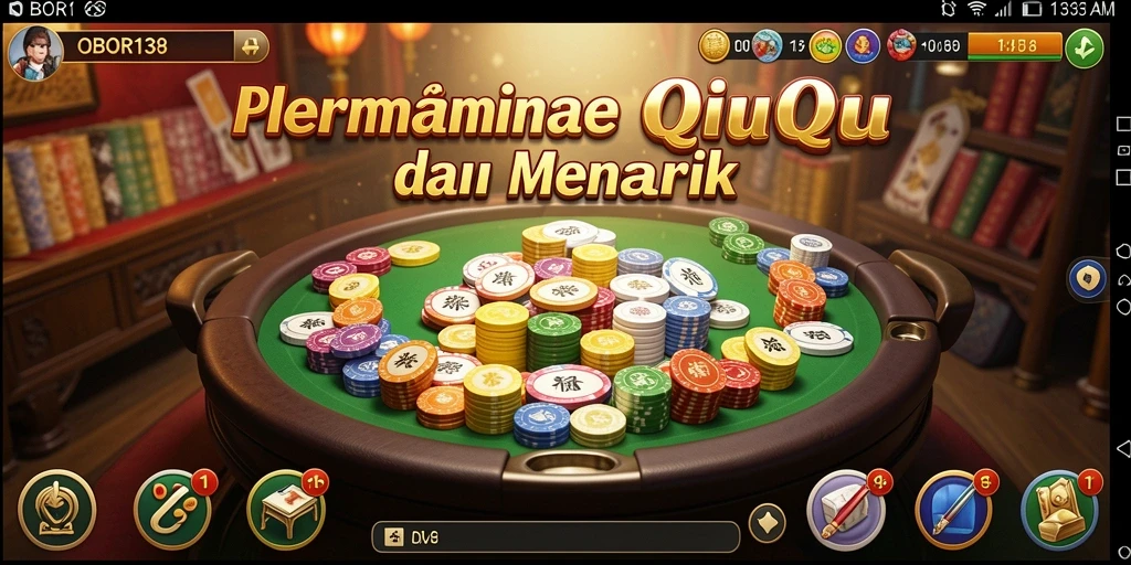 Tampilan gameplay QiuQiu yang menarik dalam OBOR138.