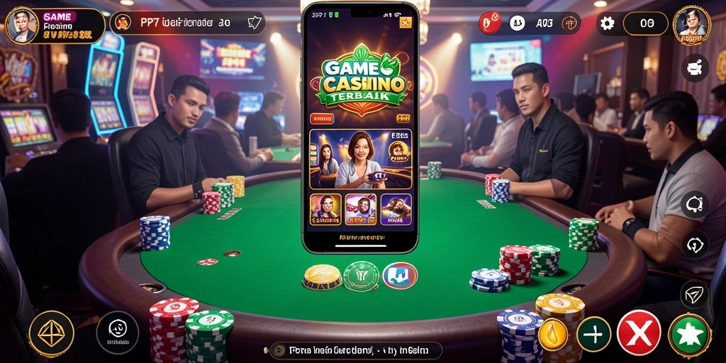 Screenshot gameplay Live Casino PP7 yang mendebarkan dan interaktif.