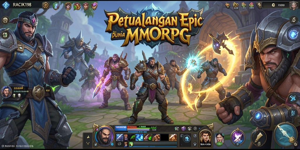 Screenshot gameplay <strong>RACIK198</strong> menunjukkan petualangan seru dalam dunia MMORPG.