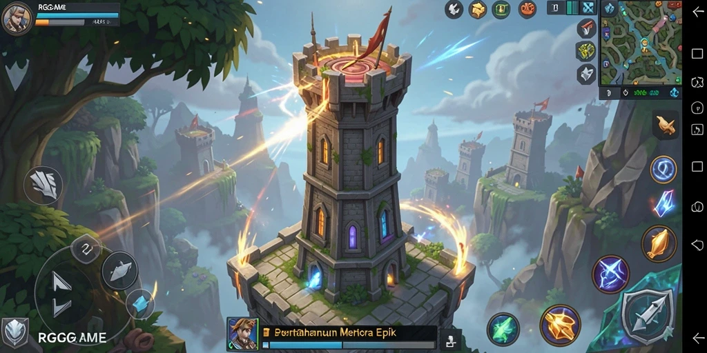 Gameplay menara pertahanan yang mendebarkan dan strategis.