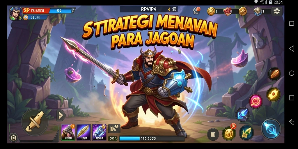 Screenshot RPVIP4 menunjukkan aksi strategi yang mendebarkan.
