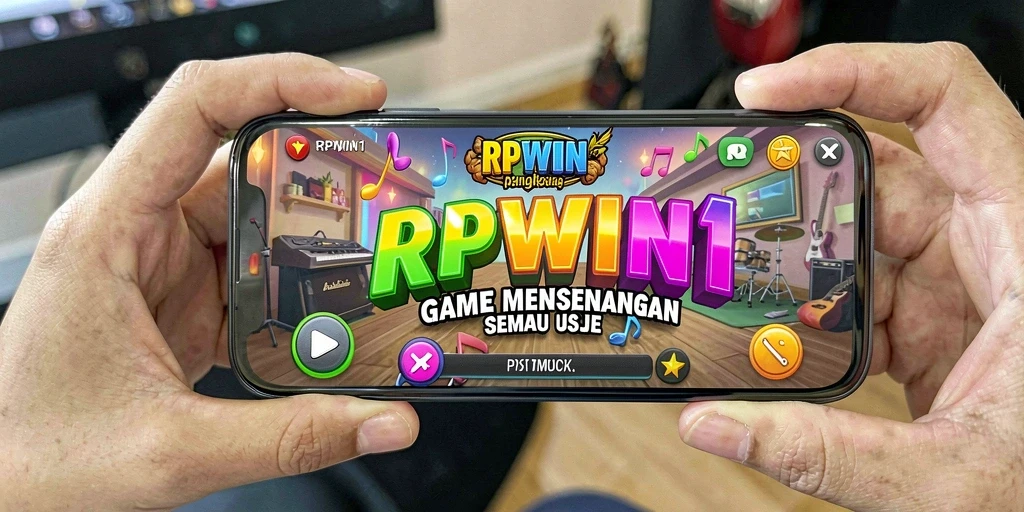 Screenshot gameplay yang menampilkan pengalaman musik yang seru.