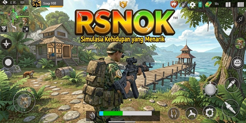 Tampilan gameplay <strong>RSNOK</strong> menunjukkan pengalaman simulasi yang menarik.
