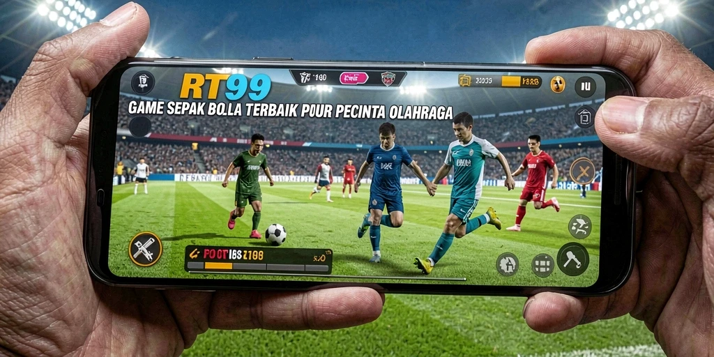 Gameplay mendebarkan dalam RT99, aksi sepak bola yang nyata.