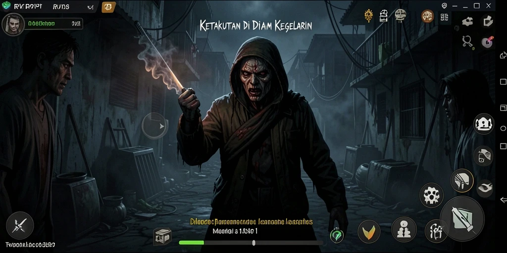 Screenshot gameplay yang menampilkan ketegangan dan kengerian di RVIP1.