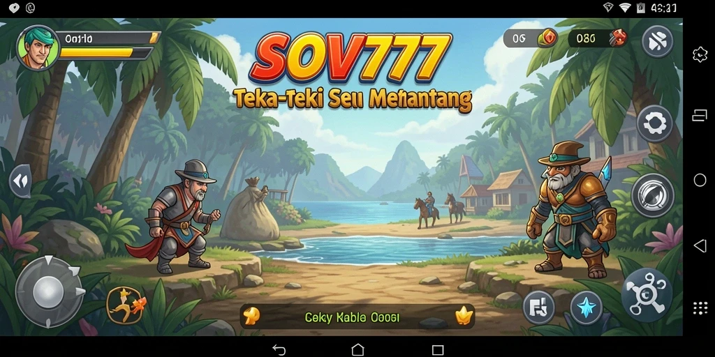 Screenshot gameplay SOV777 menampilkan berbagai teka-teki menarik.
