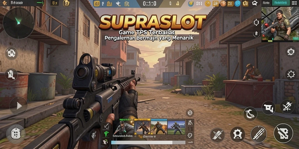 Tampilan gameplay menarik dari SUPRASLOT dengan aksi TPS yang mendebarkan.