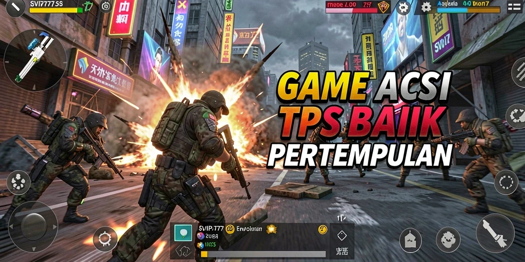 Tampilan gameplay seru dari SVIP777 dalam pertempuran TPS.