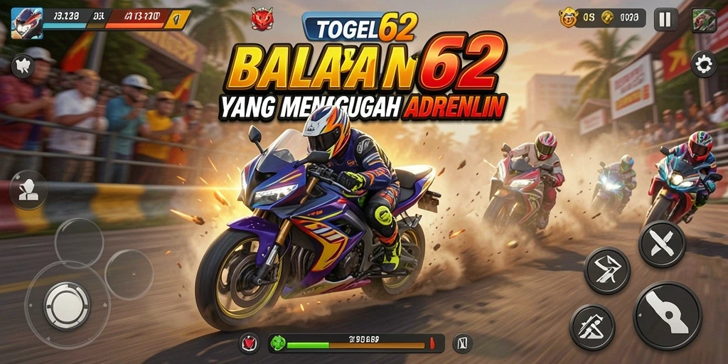 Gambaran gameplay seru balapan motor TOGEL62.