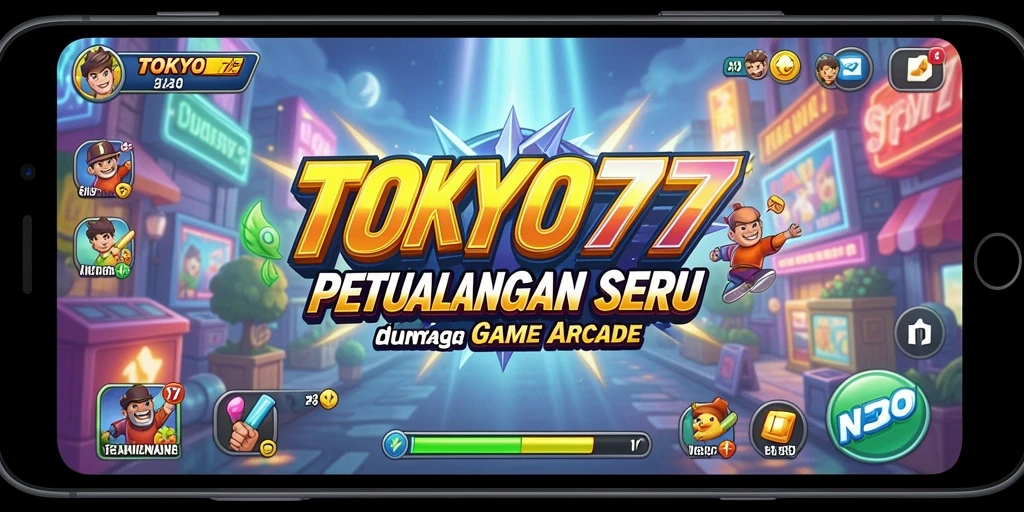 Tampilan gameplay seru dan menantang di TOKYO77.