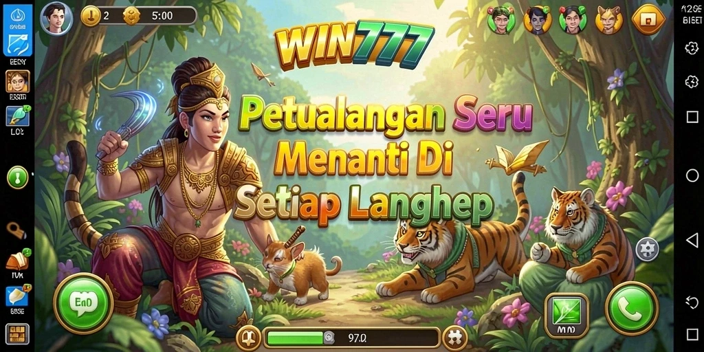 Tampilan gameplay yang mendebarkan dalam petualangan seru WIN777.