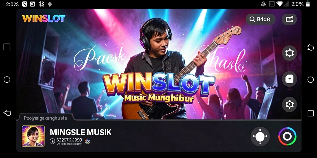 Tampilan gameplay WINSLOT yang interaktif dan penuh musik.
